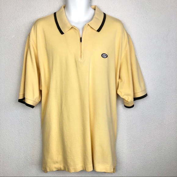Nike Tiger Woods Golf Polo Yellow Cotton